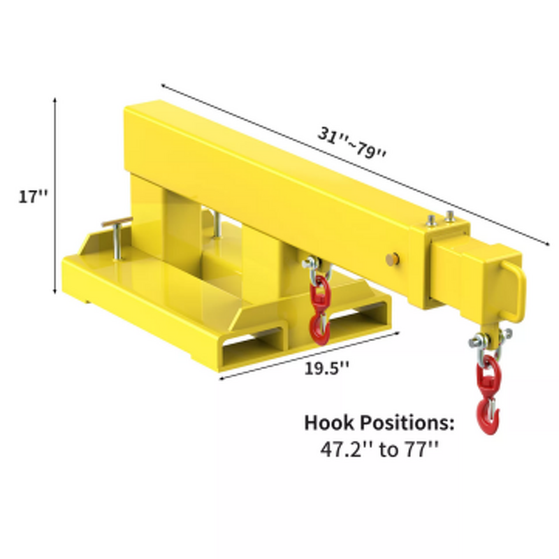 Forklift Jib Factory - OEM Angled Crane Attachment