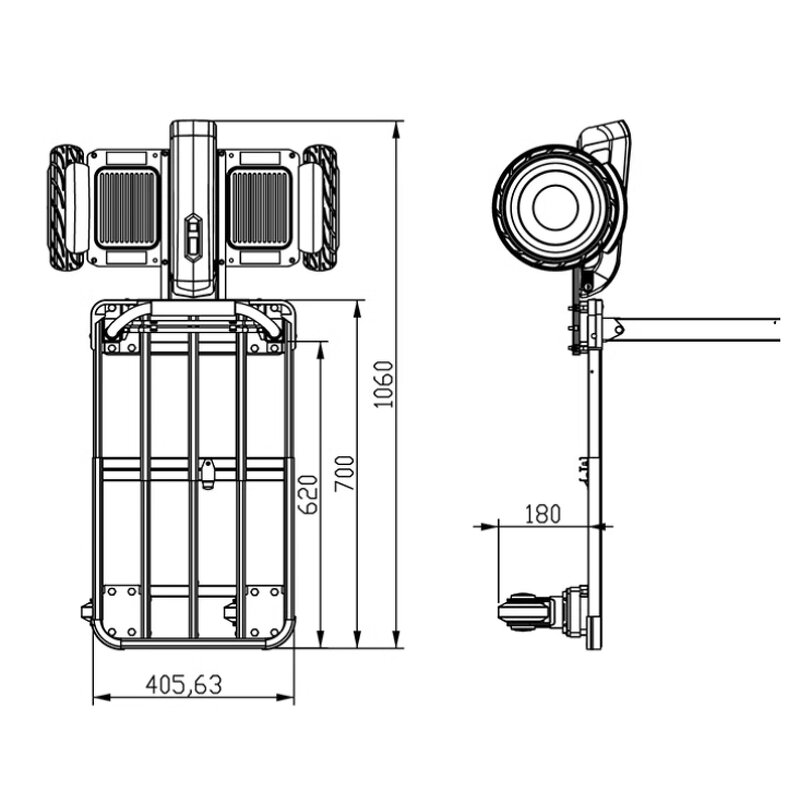 Electric Hand Trolley Supplier - OEM 130kg Lithium Battery Foldable