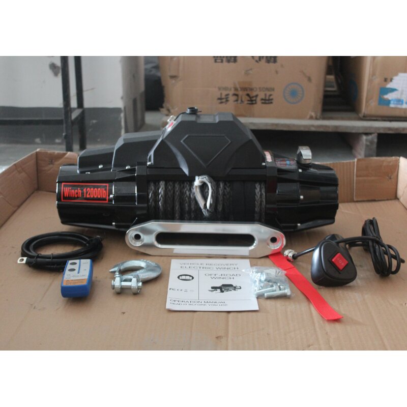 Electric Winch Factory - OEM 4x4 12000lb 12v DC Vehicle Hoist