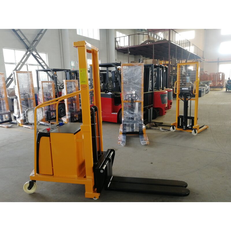 Semi Electric Stacker Factory - OEM 500KG 1.6M Counterweight