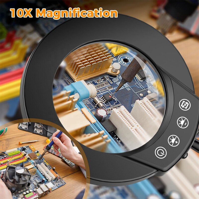 Magnifier Loup Lamp Supplier - OEM New Arrival Touch Control 5 Modes