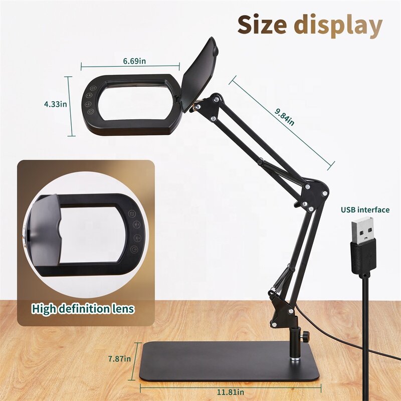 Folding Nail Desk Lamp Manufacturer - OEM New Design 5 Modes Dimmable