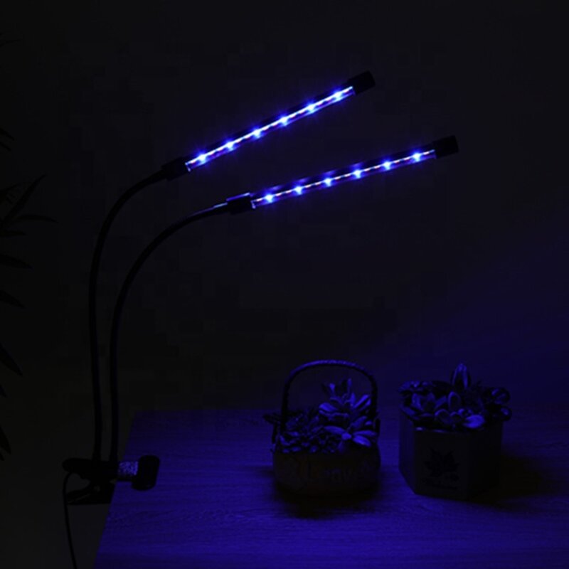 Foldable Led Plant Light Factory - OEM 20W Dual Heads Full Spectrum