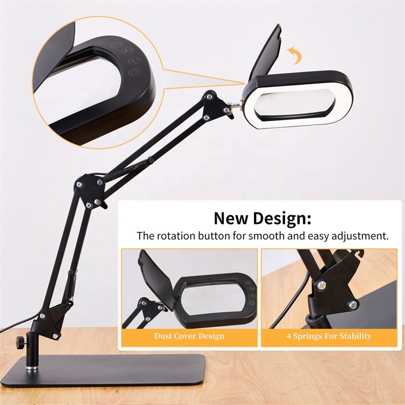 Folding Nail Desk Lamp Manufacturer - OEM New Design 5 Modes Dimmable