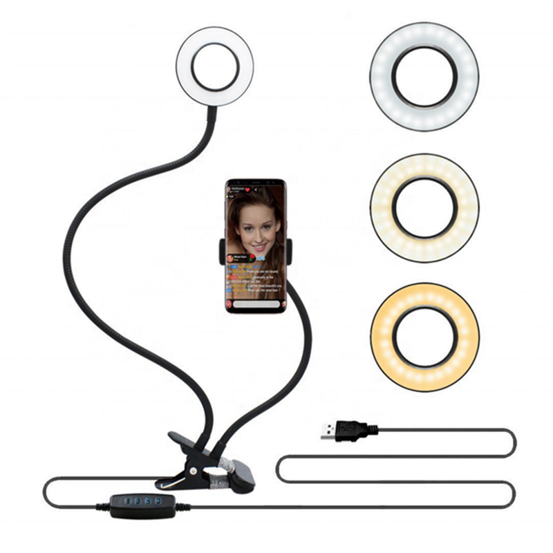 USB Selfie Ring Light Factory - OEM Modern 3 Color Temperature 10 Brightness