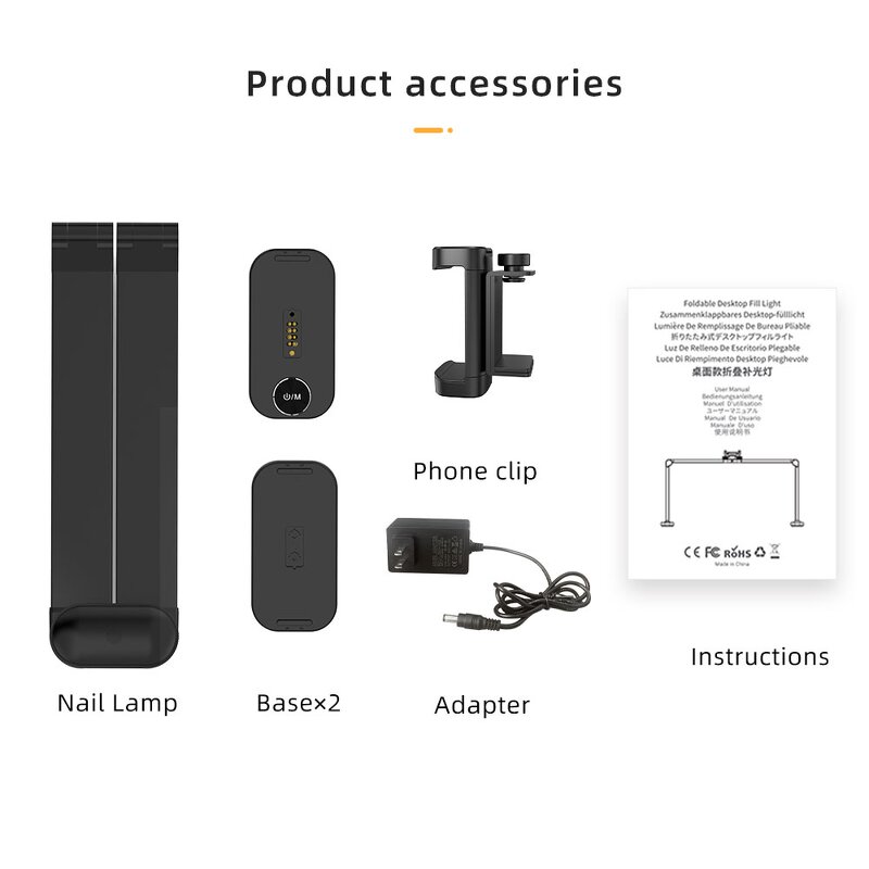 Professional Foldable Nail Lamp Manufacturer - OEM Hot Selling 40W Led Desk Lamp