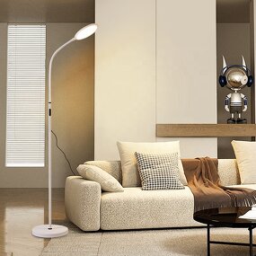 Long Arm LED Floor Lamp Manufacturer - OEM New Metal Touch Sensor 5 Modes
