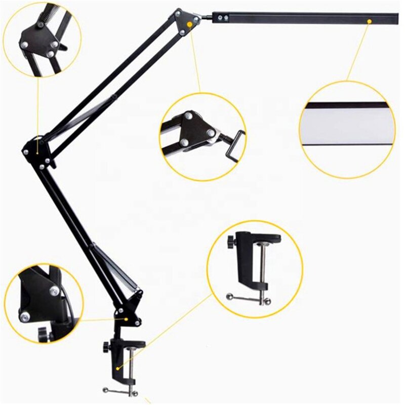 Metal Desk Lamp Factory - OEM Hot Sales 12W Swing Arm 3 Modes