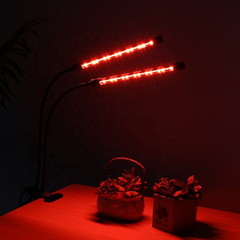Foldable Led Plant Light Factory - OEM 20W Dual Heads Full Spectrum
