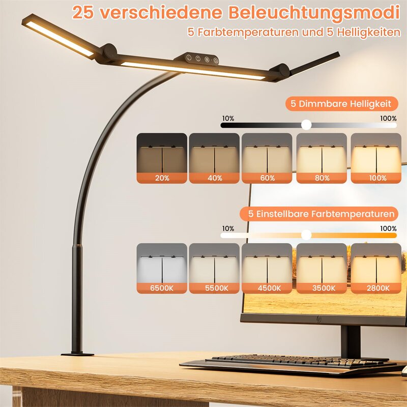 Remote Control Desk Lamp Supplier - OEM New 5 Color Modes Touch
