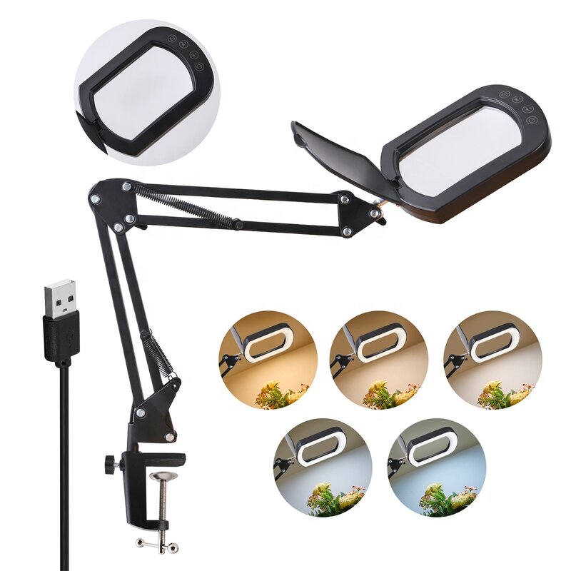 Magnifying Glass Lamp Supplier - OEM Hot Selling Beauty Salon Foldable