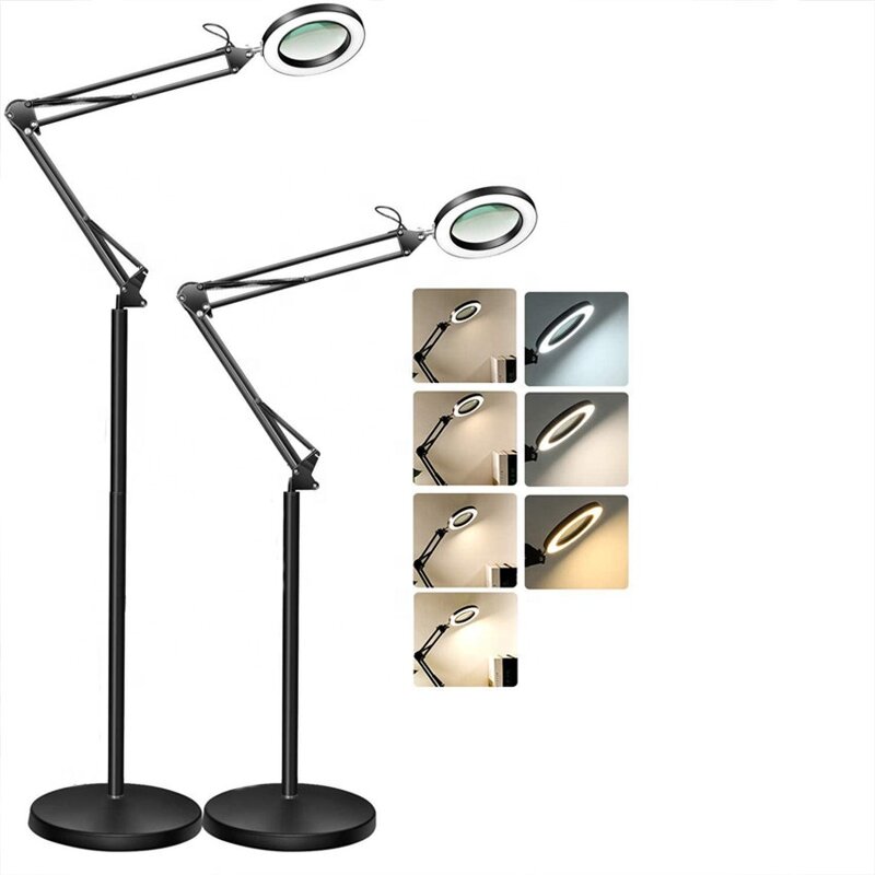 Metal Led Floor Lamp Factory - OEM Flexible Arm 3 Modes 10 Levels