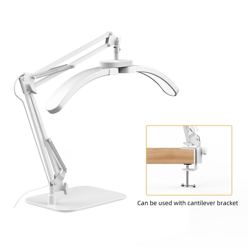 Eyelash Extension Lamp Supplier - OEM 24W Dimmable Half Moon