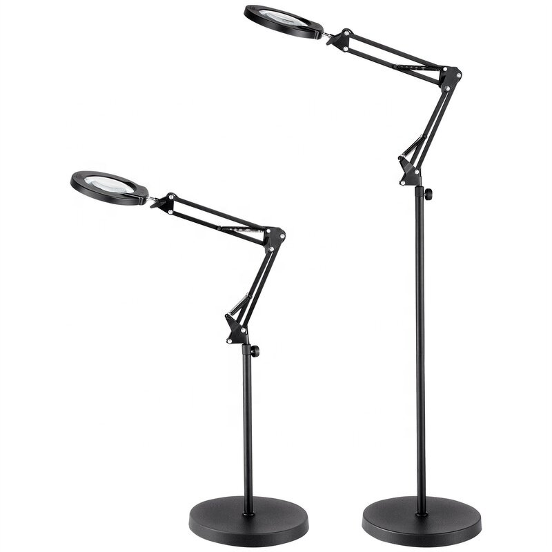 Magnifying Glass Floor Lamp Supplier - OEM 3-IN-1 Touch Dimmable