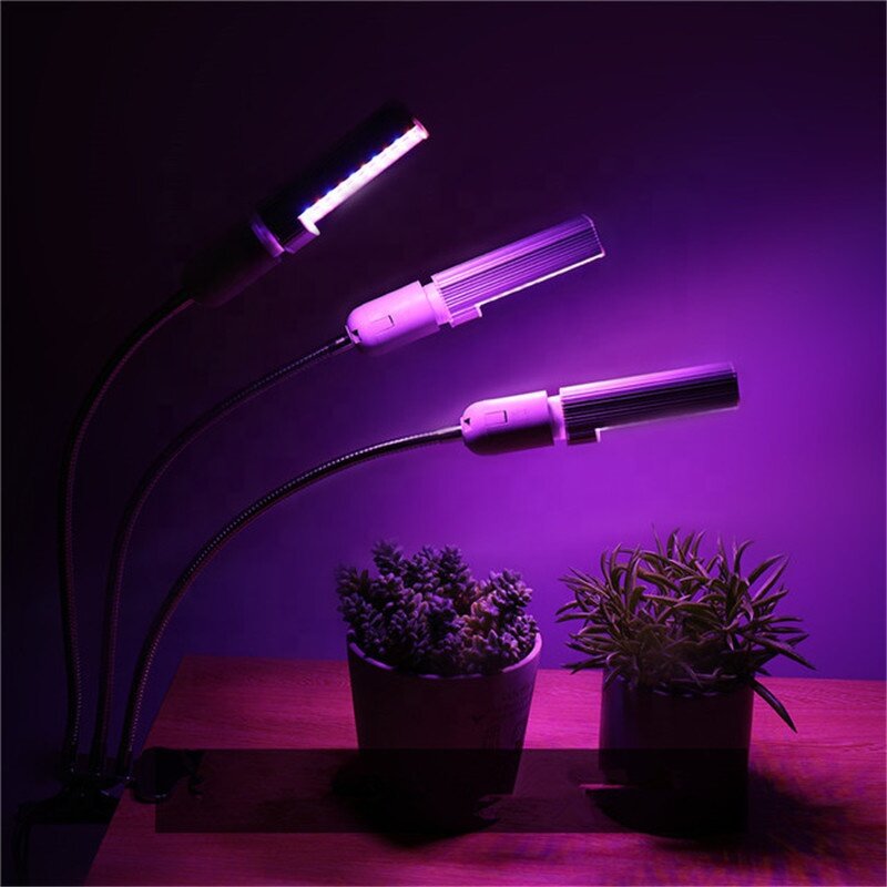 E27 LED Bulb Grow Light Manufacturer - OEM Modern 3 Heads Full Spectrum