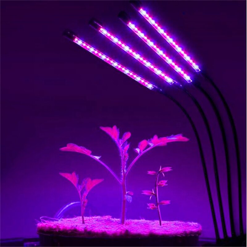 LED Plant Growth Light Factory - OEM Four Tubes Timing Clip Dimmable