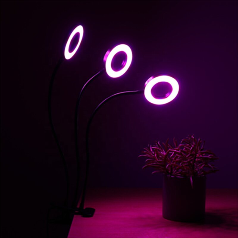 Plant Grow Light Factory - OEM 27W Flexible Arm 3 Heads Timing