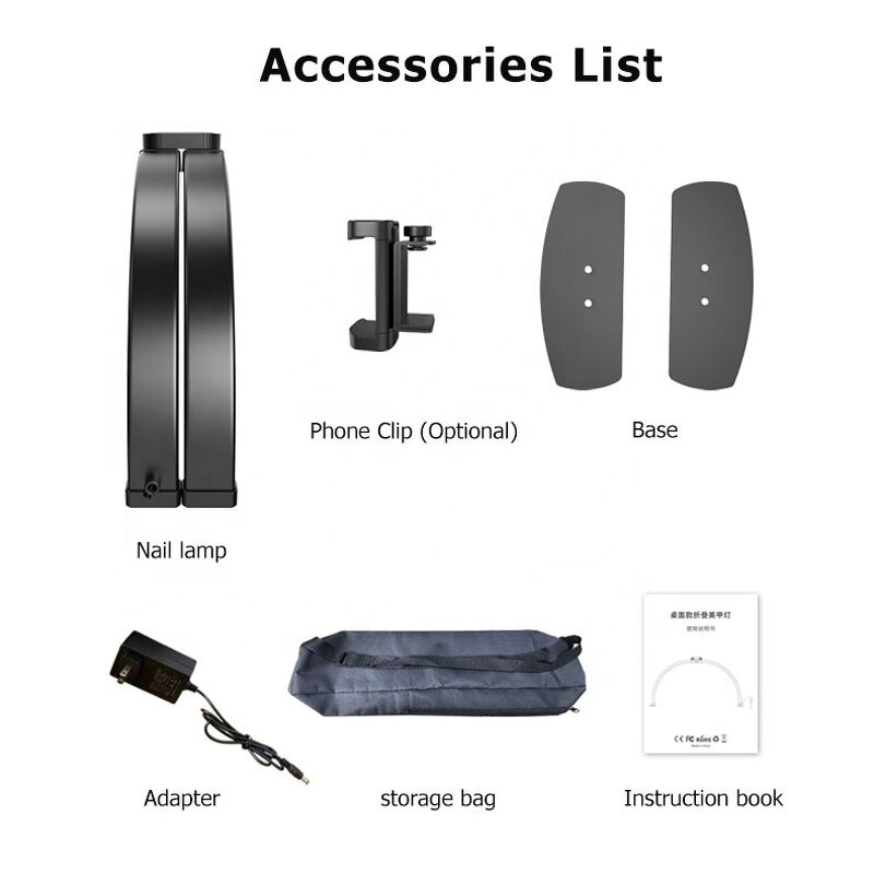 Half Moon Nail Lamp Supplier - OEM Arch Led with Phone Holder