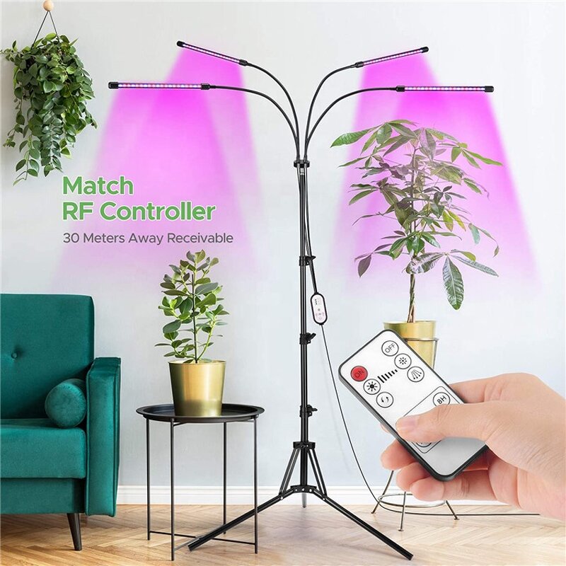 Tripod Plant Growing Light Factory - OEM Creative 10 Level Dimming Timing