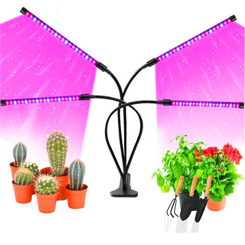 LED Plant Growth Light Factory - OEM Four Tubes Timing Clip Dimmable