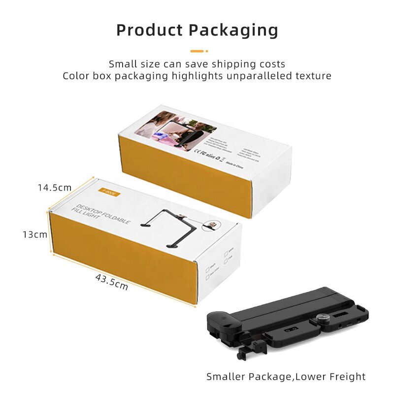 Half Moon Nail Light Supplier - OEM Beauty Clinic 40W Foldable Ring Light