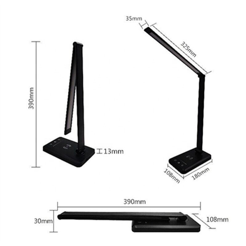 Wireless Charging Desk Lamp Supplier - OEM 5 Color Modes 5 Brightness
