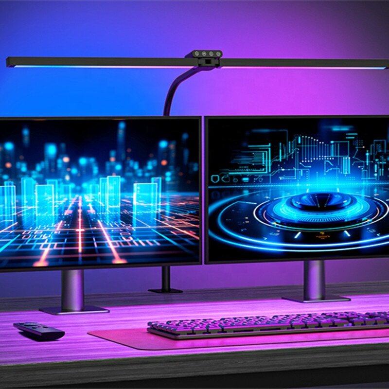 RGB Desk Lamp Factory - OEM Remote Control 5 Modes Double Head