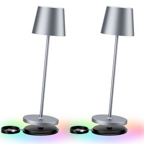 Battery Table Lamp Factory - OEM Nordic Metal Touch Dimmable RGB