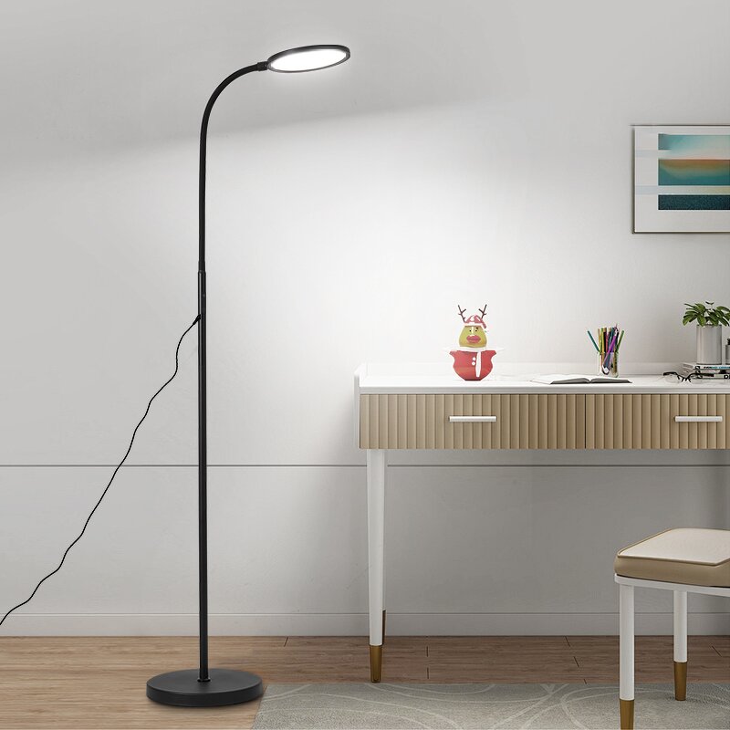 Elegant Living Room Floor Lamp Manufacturer - OEM 5 Lighting Modes Flexible Neck
