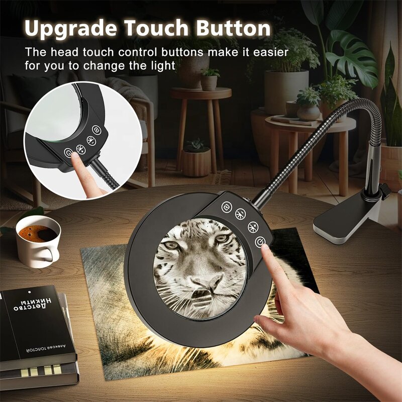 Magnifying Glass Lamp Manufacturer - OEM Wholesale Touch Control Flexible