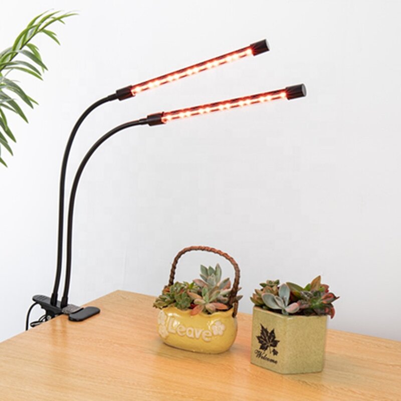 Foldable Led Plant Light Factory - OEM 20W Dual Heads Full Spectrum