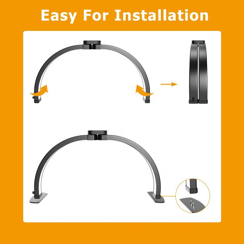 Half Moon Nail Lamp Supplier - OEM Arch Led with Phone Holder