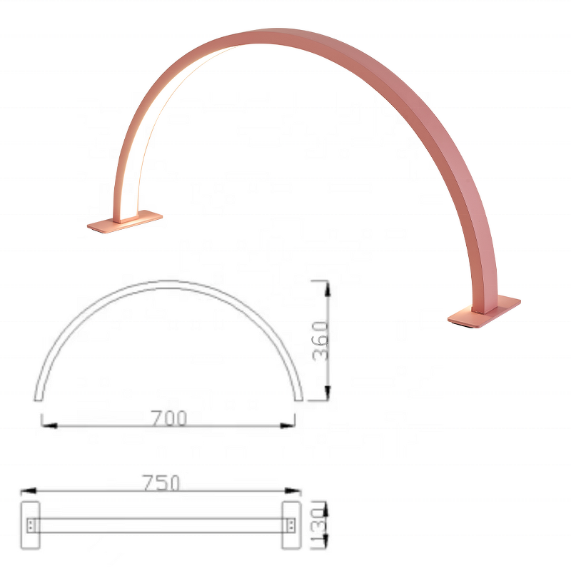 Eyelash Half Moon Light Supplier - OEM Big Size 35W Professional Dimming