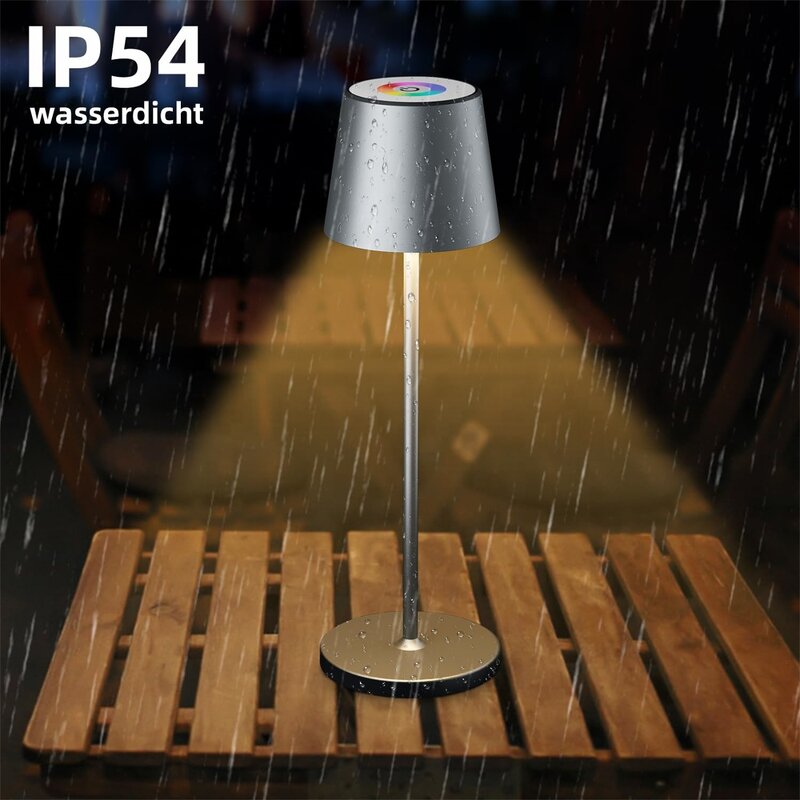 Battery Table Lamp Factory - OEM Nordic Metal Touch Dimmable RGB