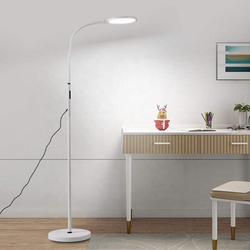 Long Arm LED Floor Lamp Manufacturer - OEM New Metal Touch Sensor 5 Modes
