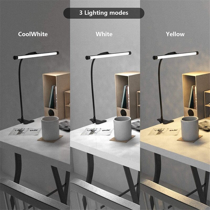 Clip Desk Lamp Supplier - OEM Home Goods 3 Color Temperature Dimmable