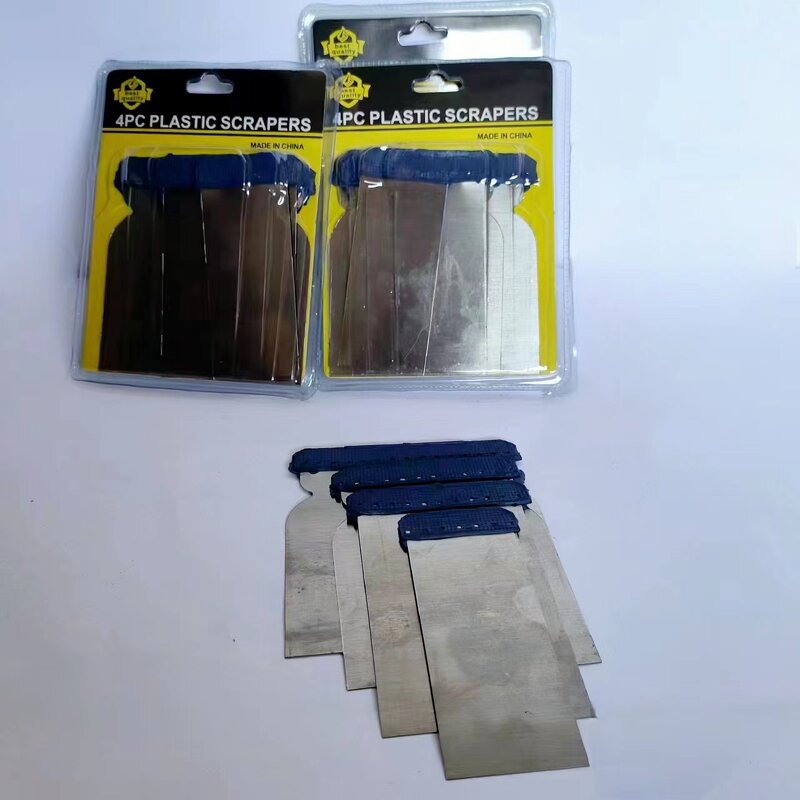 Metal Body Filler Scraper Factory - OEM Stainless Steel 4pcs Set 50-120mm