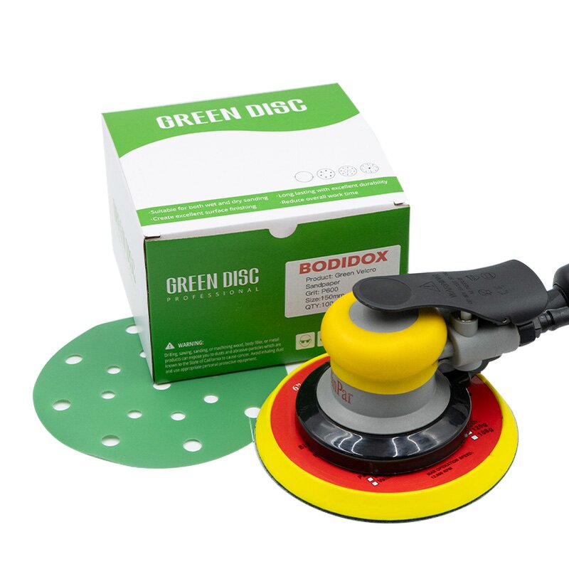 Green Aluminum Oxide Sandpaper Factory - OEM 600# 125 mm 5-Inch Disc