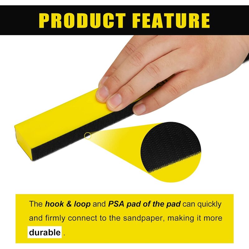 Hand Sanding Block Supplier - OEM 7PCS Polyurethane Material Long Block