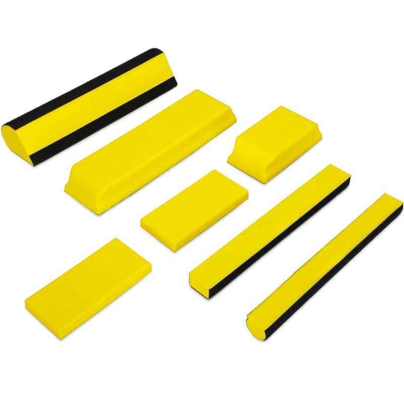 Hand Sanding Block Supplier - OEM 7PCS Polyurethane Material Long Block