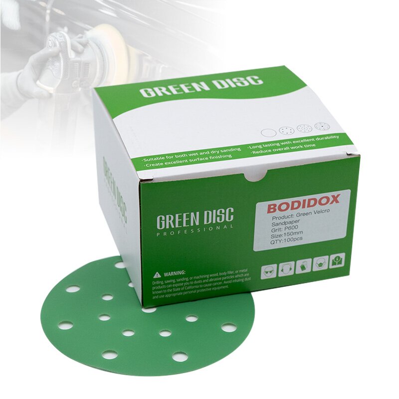 Auto Body Sanding Paper Factory - OEM 80# 125 mm 5 Inch Aluminum Oxide