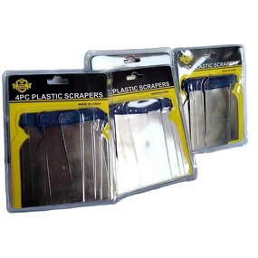 Metal Body Filler Scraper Factory - OEM Stainless Steel 4pcs Set 50-120mm