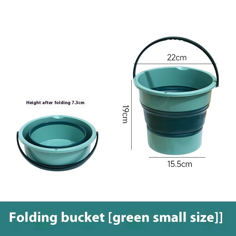 Folding Plastic Bucket Factory - OEM Portable Lid Household Thickened