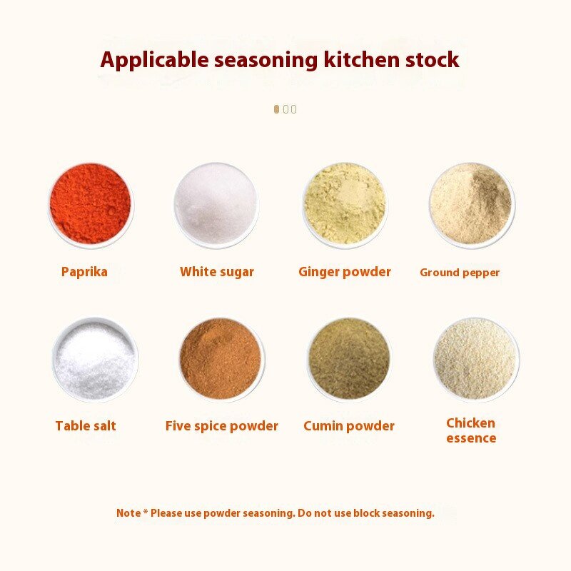 Salt Control Bottle Supplier - OEM Quantitative Plastic Kitchen Seasoning