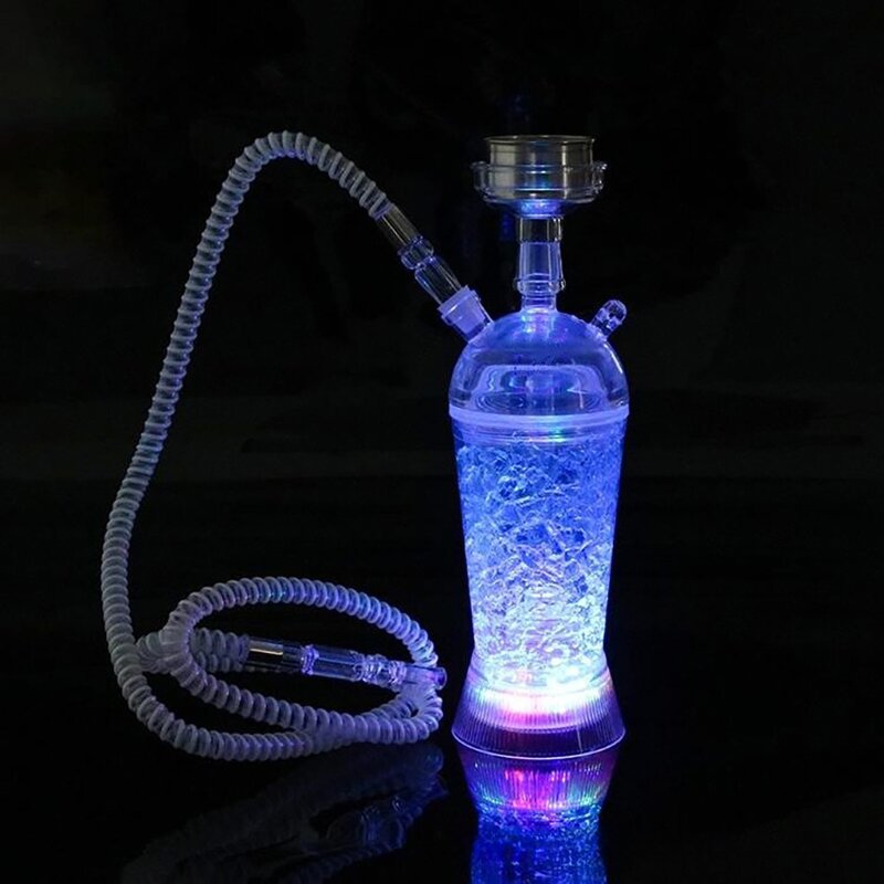 Acrylic Hookah Set Factory - OEM Modern Portable with LED Light