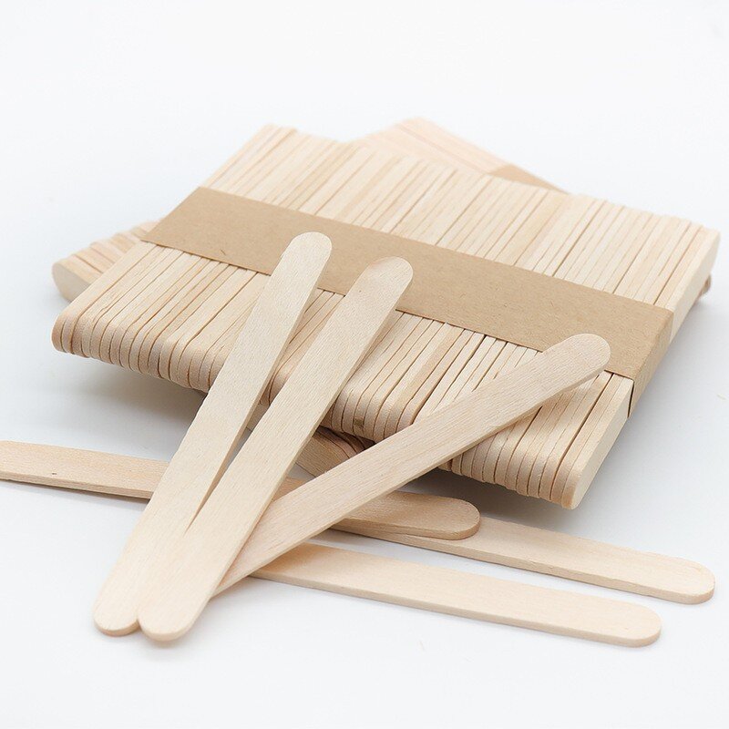 Wooden Ice Cream Sticks Supplier - OEM Sustainable Original Colors DIY