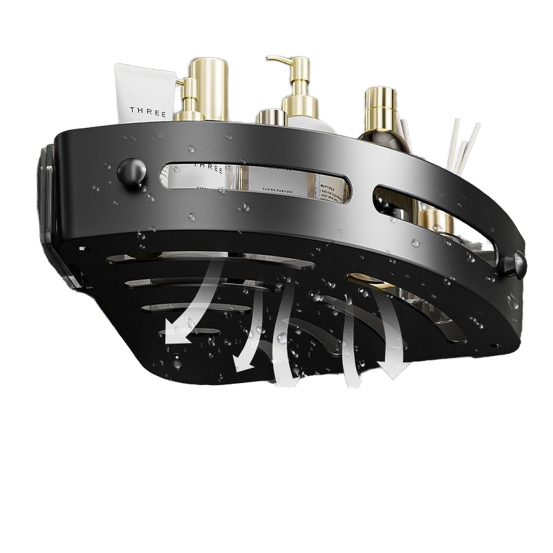 Toilet Storage Rack Supplier - OEM Punch-Free Double-Tiered Metal