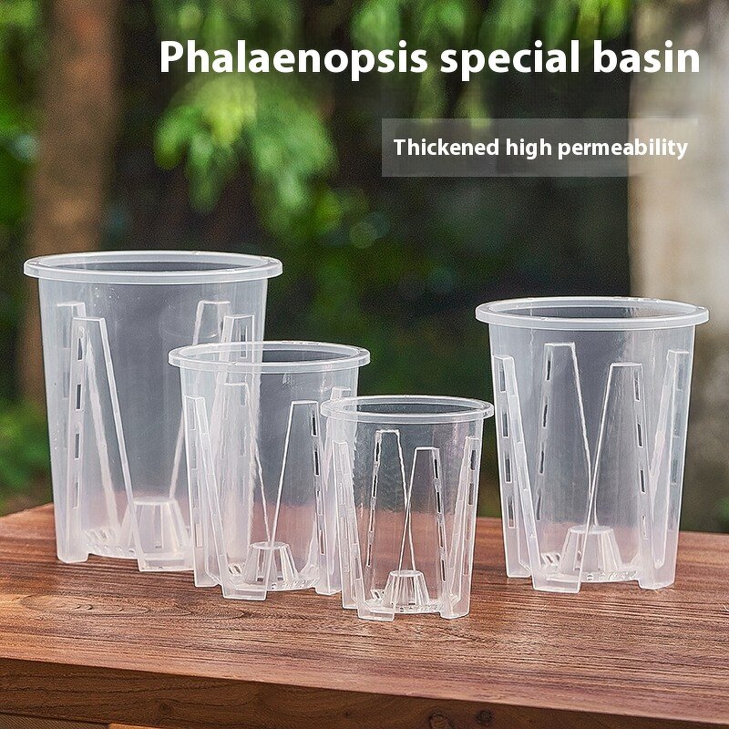 Orchid Flower Pot Factory - OEM Transparent Plastic Root Control