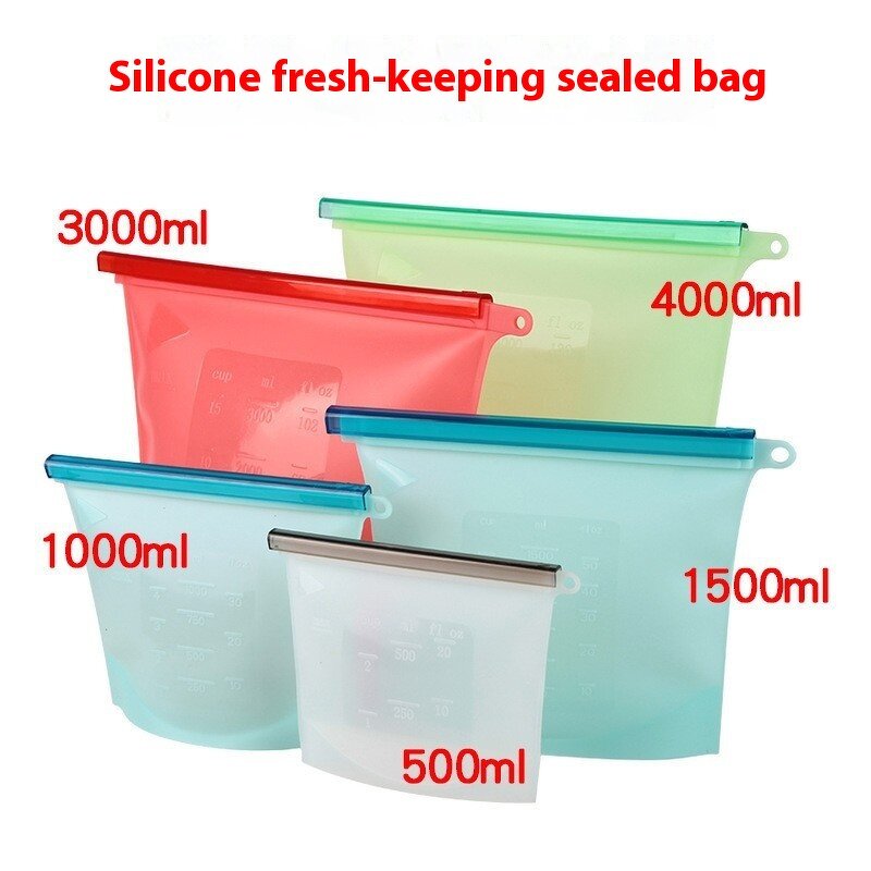 Silicone Preservation Bag Factory - OEM High-Temperature Resistant Food