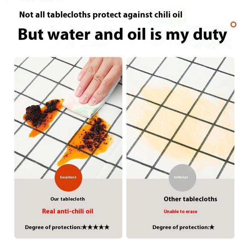 Tablecloth Factory - OEM Nordic Style Simple Plaid Waterproof